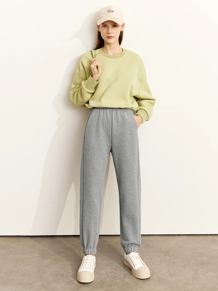 

AMII минимализм 2022 осенние брюки для женщин женские повседневные уличные спортивные брюки эластичные удобные брюки 12241128