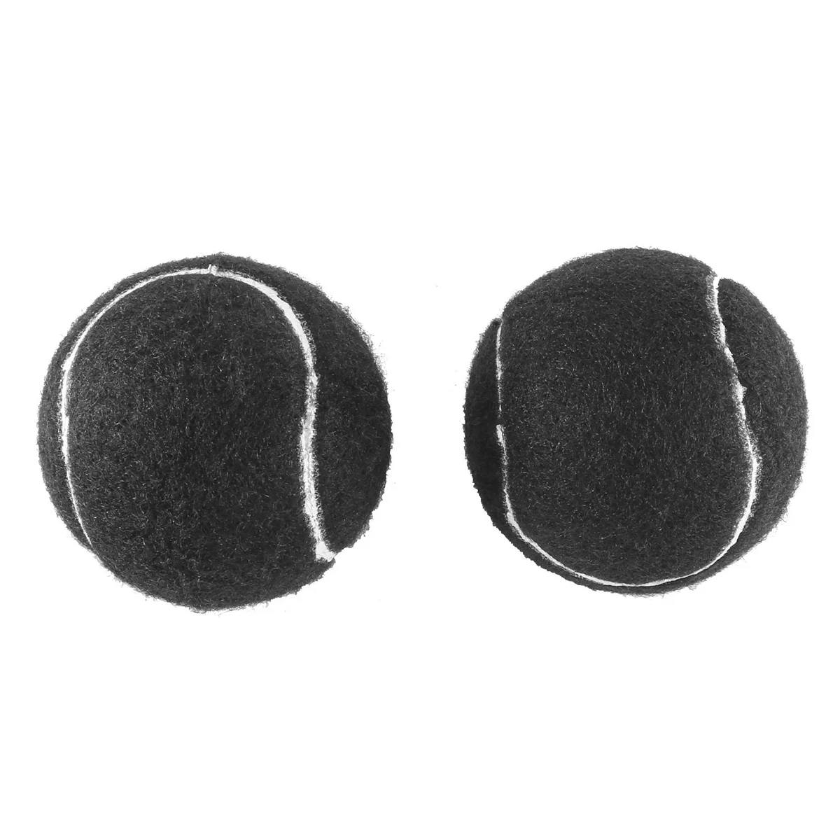 2 PCS Precut Walker Tennis Ball for Furniture Legs and Floor Protection Heavy Duty Long Lasting Felt Pad Covering Black