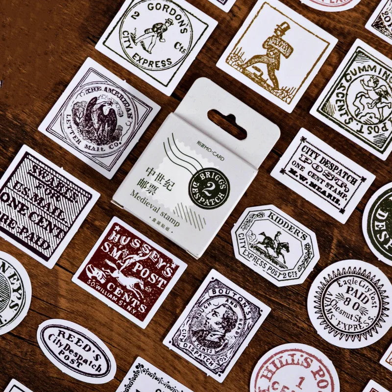 Средневековые штампы 45 шт./кор. декоративные наклейки сделай сам для