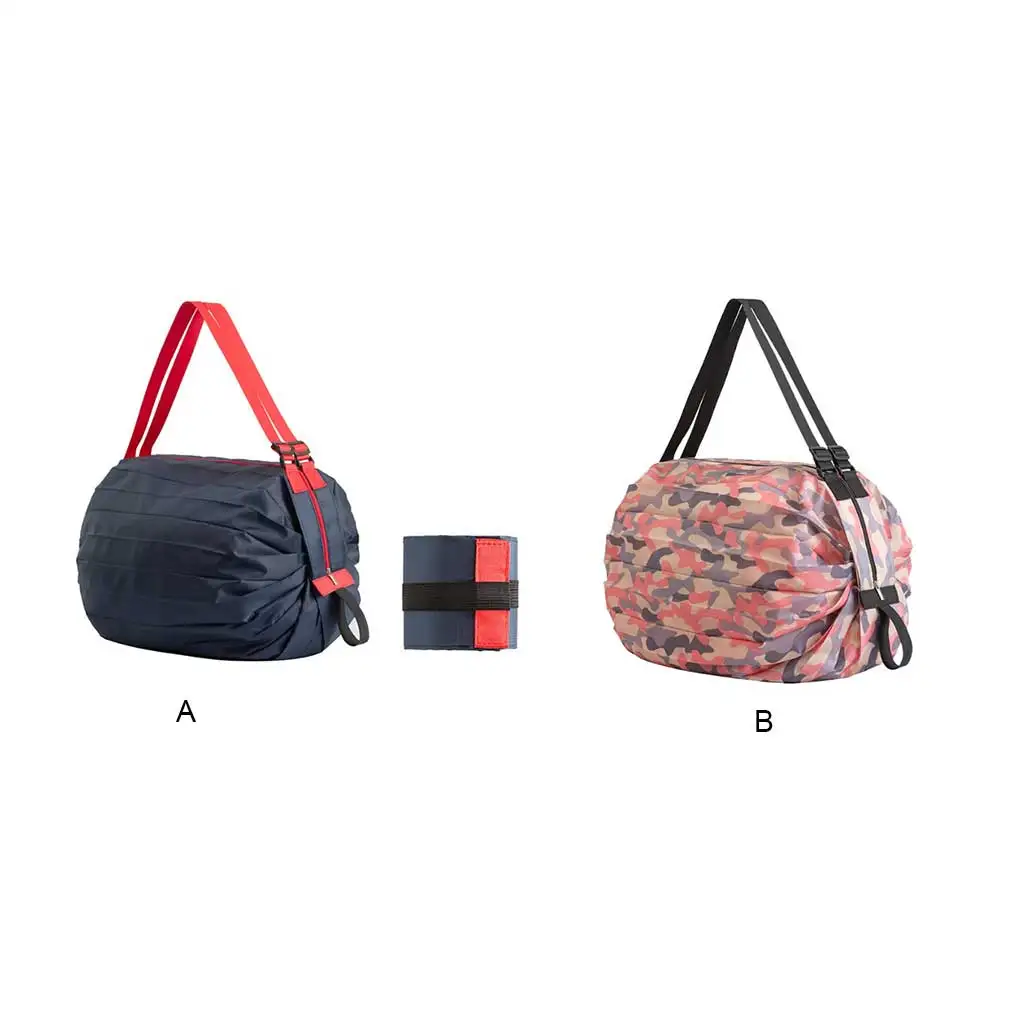 

Сумка для хранения складной органайзер для покупок большая вместительность Ткань Оксфорд многоцелевой портативный чехол темно-синий крас...