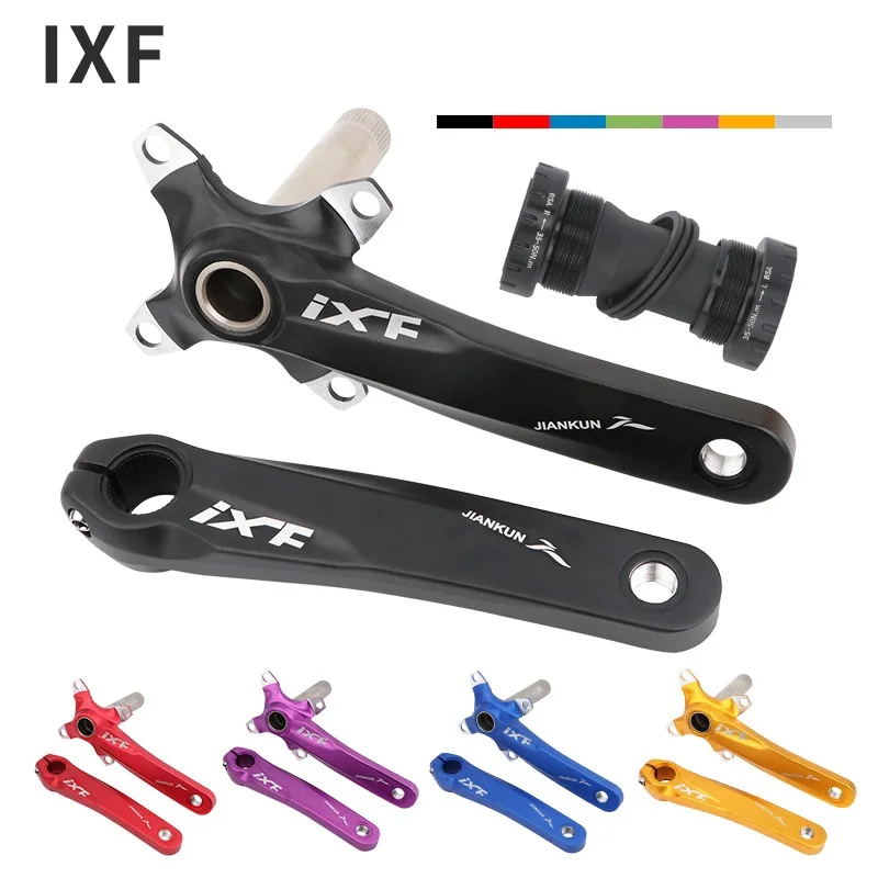 

IXF Crankset Mountain/Road Bike Crank Set 170mm Integrated Crank Arm With Bottom Bracket&104BCD CNC Chainwheel MTB Bicycle Crank