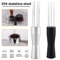 stainless steel needle type coffee powder distribute coffee tamper distributor leveler tool needle coffee tamper