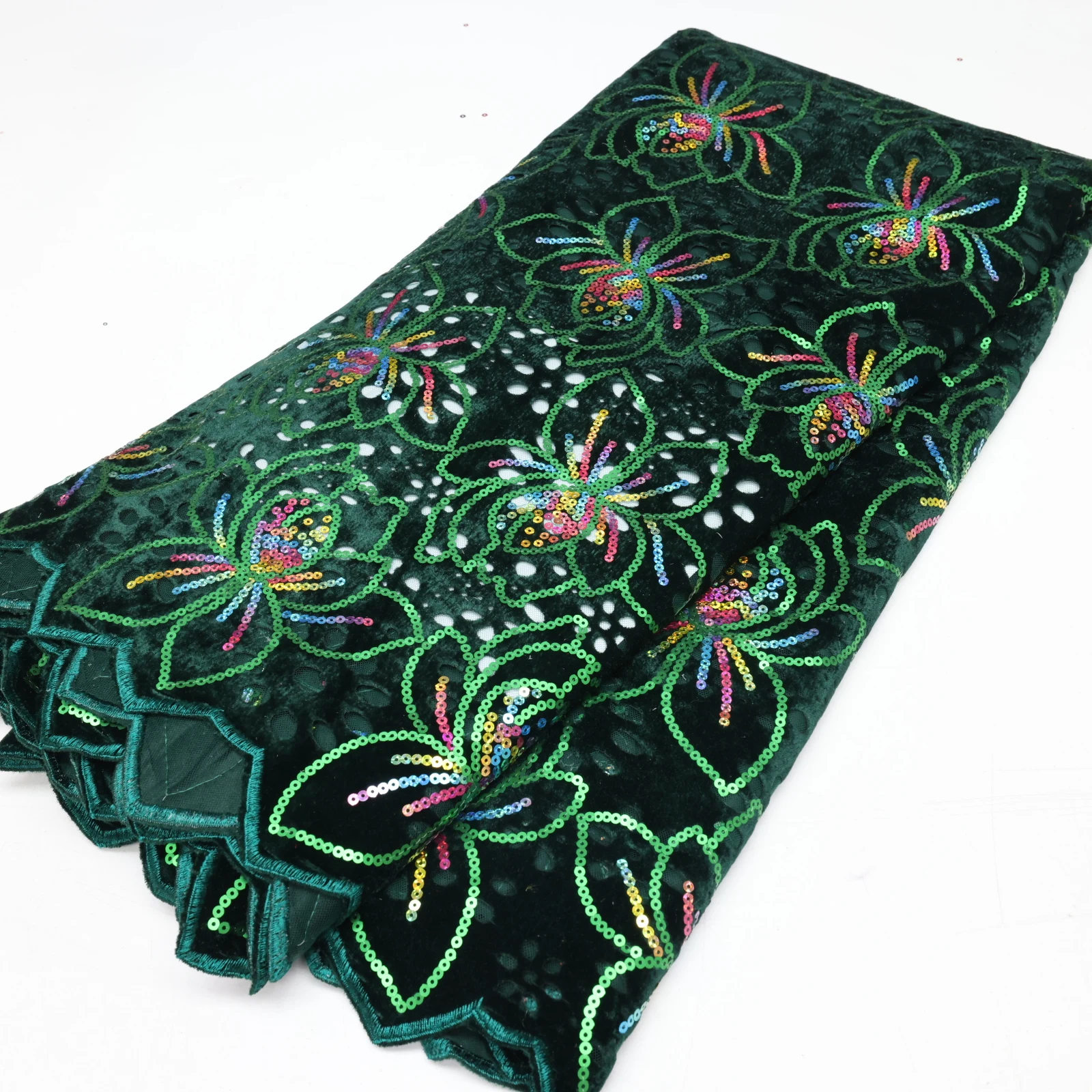 Распродажа африканская французская бархатная кружевная ткань