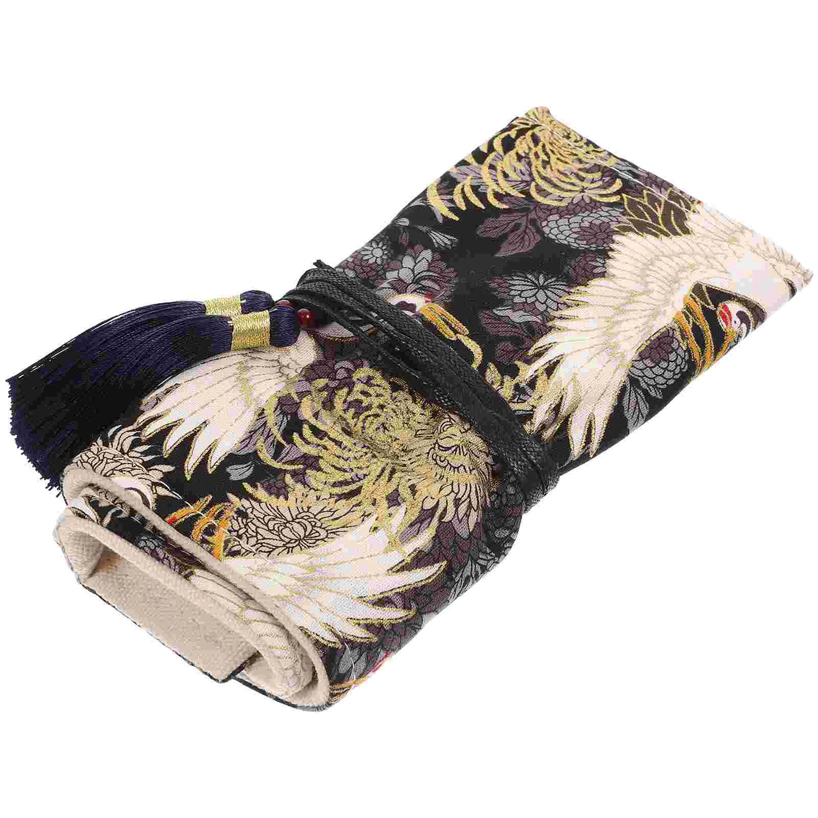 

Roll Case Crochet Hookstorage Knitting Organizer Pouchbrush Upsewing Holder Tools Rollable Container Pen Out Stationery Wrap