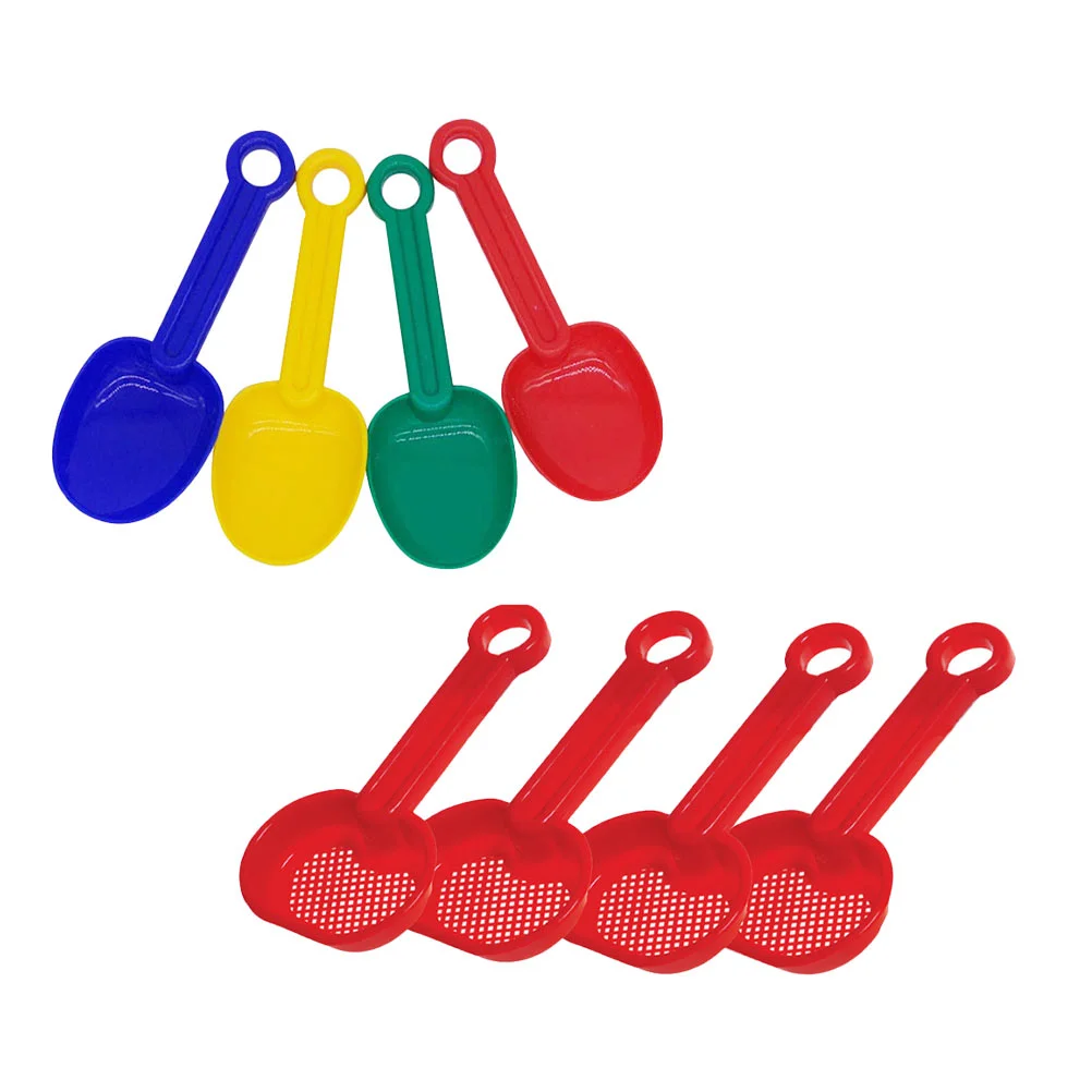 

8pcs Sand Shovels Toy Short Handle Sand Scoop Toy Children Summer Beach Toys