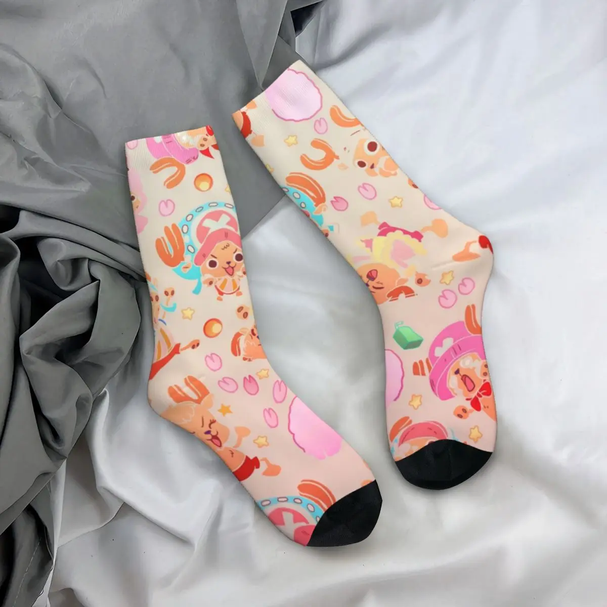 

One Piece! Tony Tony Chopper Socks Men Women Polyester Casual Pirate Anime Socks Crazy Spring Summer Autumn Winter Socks Gifts