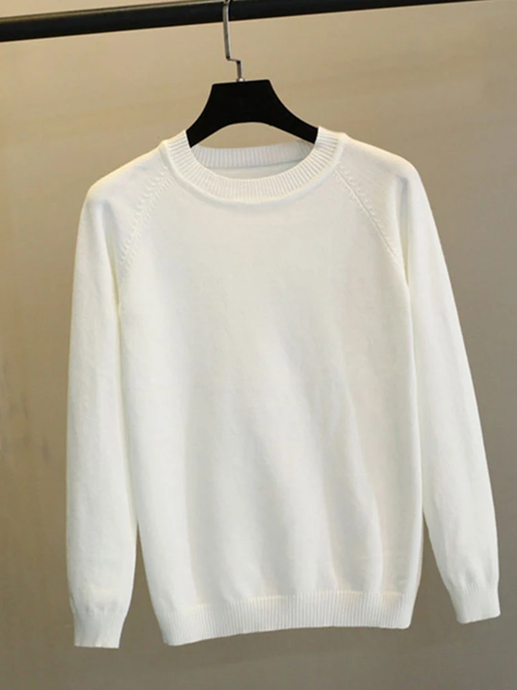 Пуловер женский в полоску с длинным рукавом Осень-зима