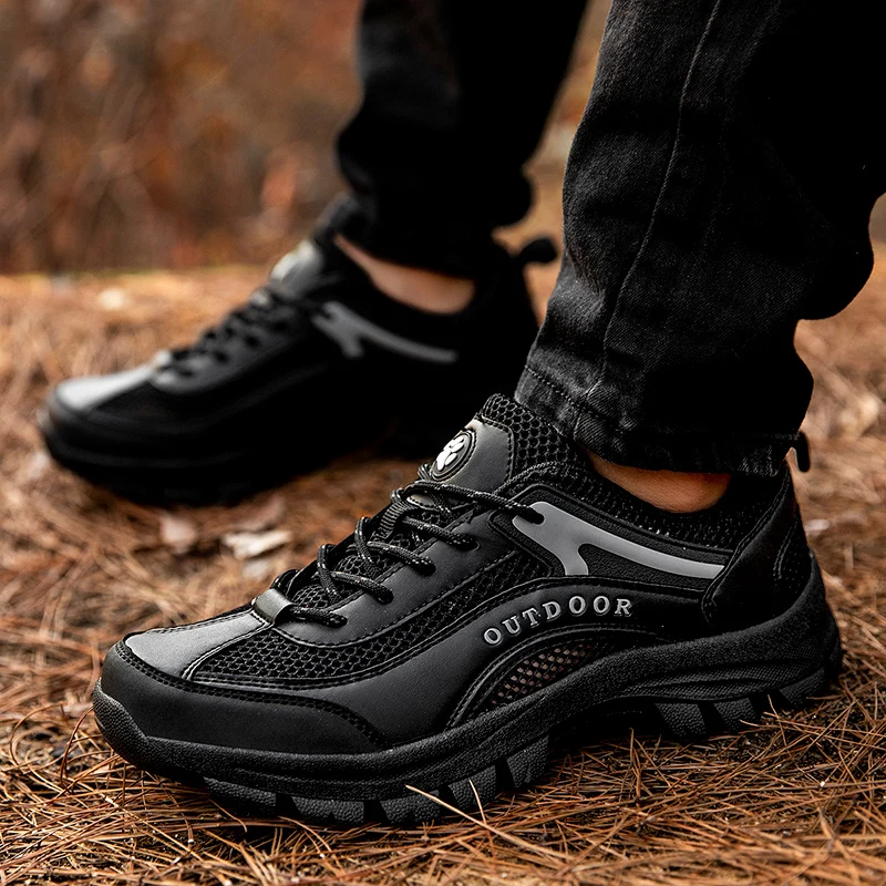 Summer Breathable Trekking Sneakers Men Anti-collision Mens Hiking Shoes Comfortable Outdoor Sports Shoes Women Plus Size 38-49