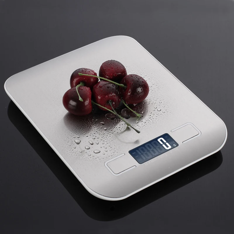 

Household Kitchen scale 5Kg/10kg 1g Food Diet Postal Scales balance Measuring tool Slim LCD Digital Electronic Weighing scale