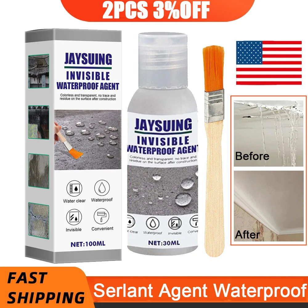 Купи 100/30ml Sealant Spray Liquid Waterproof Anti-Leaking Sealant Universal Glue Quick-drying Agent Sealing Gaps Leaks Roof Repair за 161 рублей в магазине AliExpress