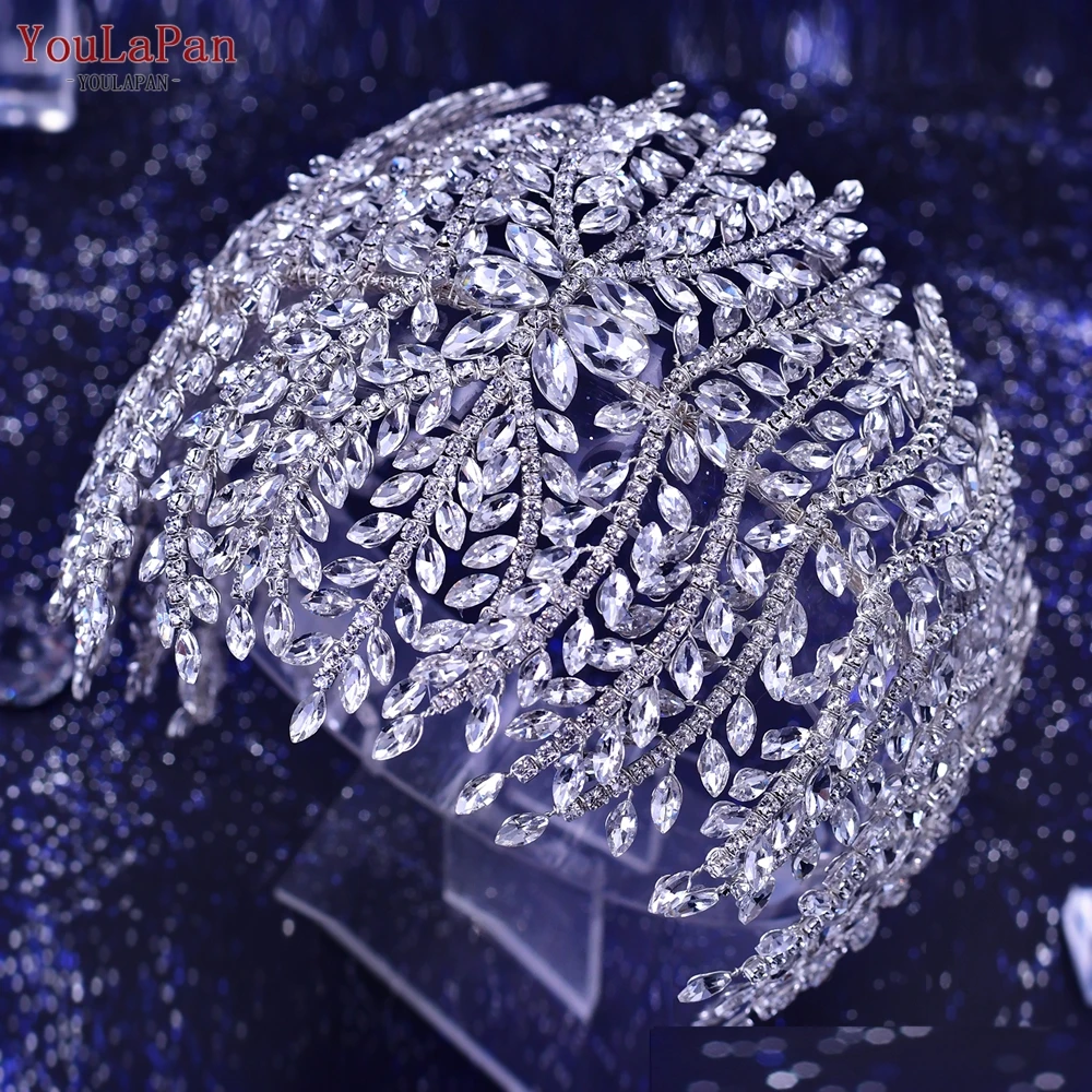 YouLaPan HP435 Luxury Bridal Hair Accessories Rhinestone Wedding Headband Flower Bride Headpiece Women Headdress Gift - купить по