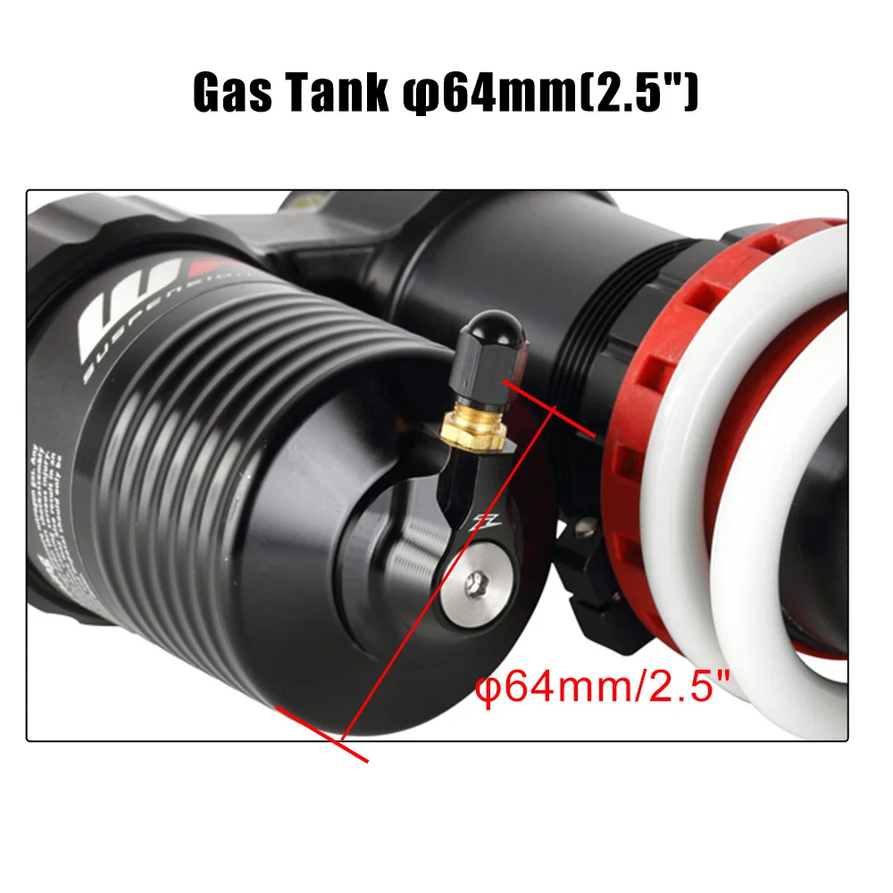 Газовый клапан для задней подвески мотоцикла WP алюминий 64 мм KTM 125 200 250 300 450 EXC XCW 2022