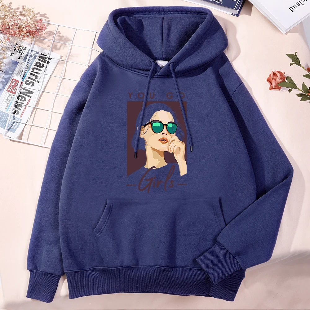 

You Go Sunglasses Cool Girls Men'S Hoodie Designer Fleece Streetwear Hip Hop Fashion Tracksuit Harajuku Creativity Hoodies Male