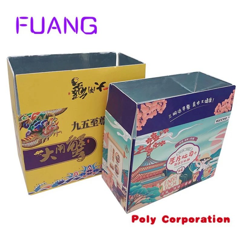 Wholesale Corrugated Aluminum Foil Lined Insulated Shipping Paper Boxes for Frozen food packagingpacking box for small business