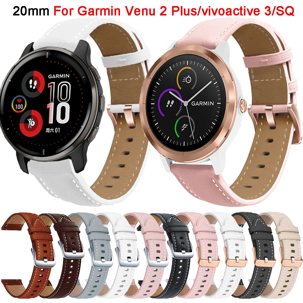 

Ремешок vivoactive 3/Forerunner 645 245 158 55/SQ кожаный ремешок для смарт-часов, сменный ремешок для наручных часов