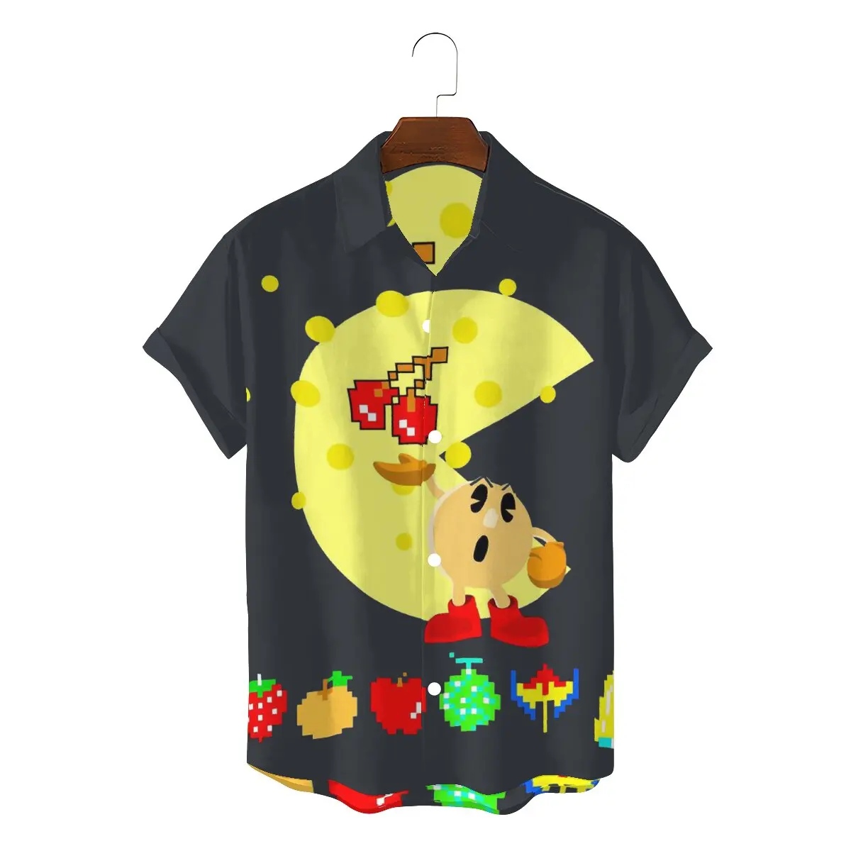 

Мужская рубашка с квадратным воротником, в стиле ретро