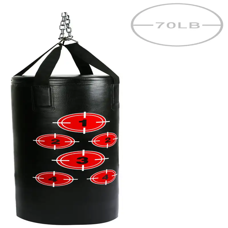 

Workout MMA 70 Pound Heavy Boxing Punching Bag with Chains