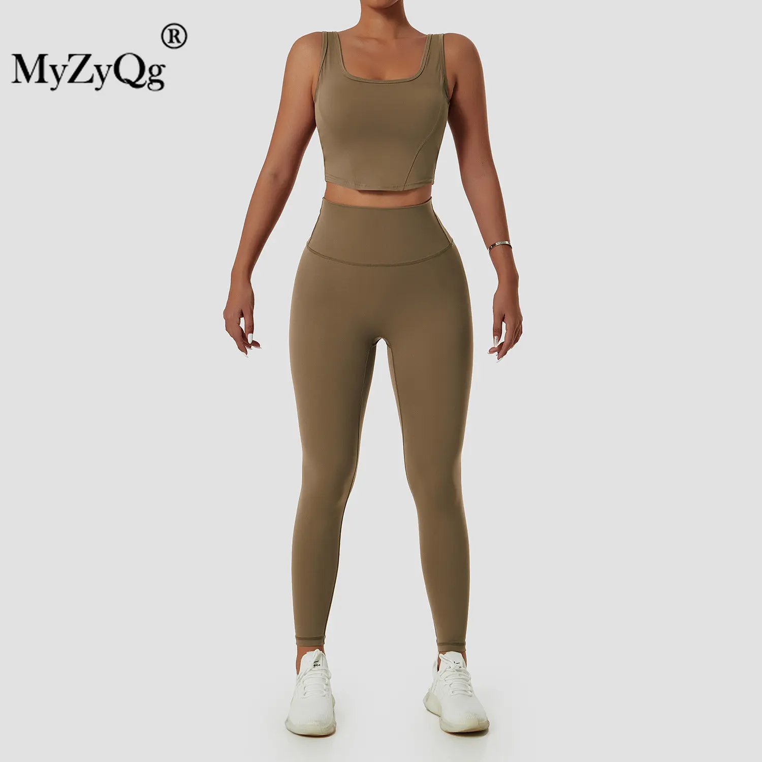 

MyZyQg Women Running Sports Set Yoga Suit Prady Jogging Underwear Leggings Medium Intensity Gym Fitness Workout Tops Pants