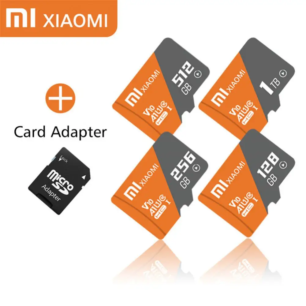 XIAOMI памяти Micro SD Card 1 ТБ 512 ГБ 128 оперативной 32 Гб встроенной 64 256 16 карты SD/TF