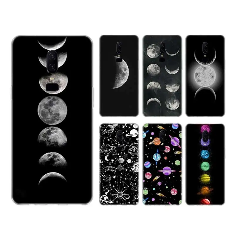 

Moon Stars Space Astronaut Case For OnePlus 9 Pro 9R Nord Cover For OnePlus 1+ 8T 8 7T 7 Pro 6T 6 5T 5 3 3T Coque Shell