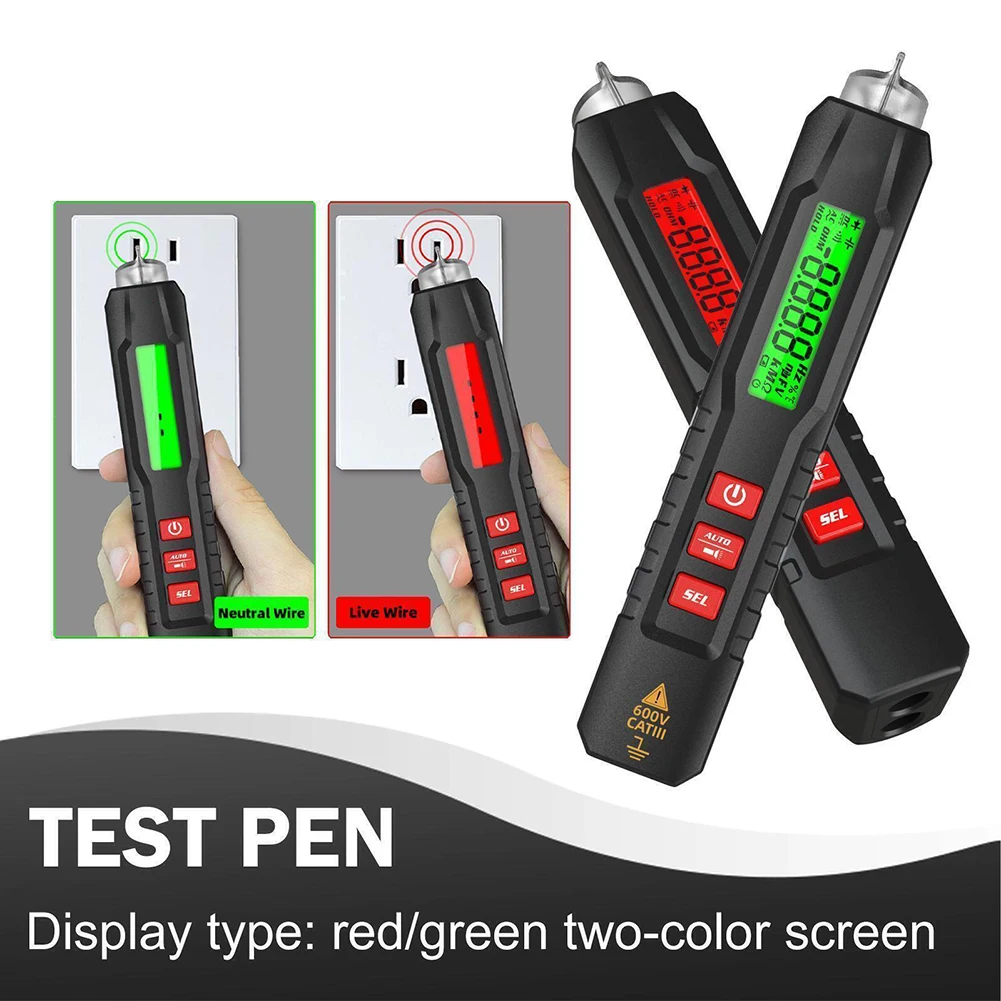 

Digital Display Multimeter Pen LCD Display Voltage Indicator Household Measuring Instruments