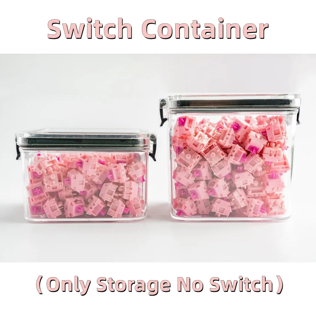 Switch Container For Mechanical Keyboard Switch Storage Tank Sealed Tank Switch Container Keycaps Storage Tank