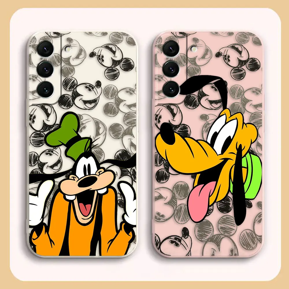 

Case For Samsung Galaxy S23 S21 S20 FE S11 S11E S10 S9 Ultra Plus 4G 5G Liquid silicone Case Anime Pluto