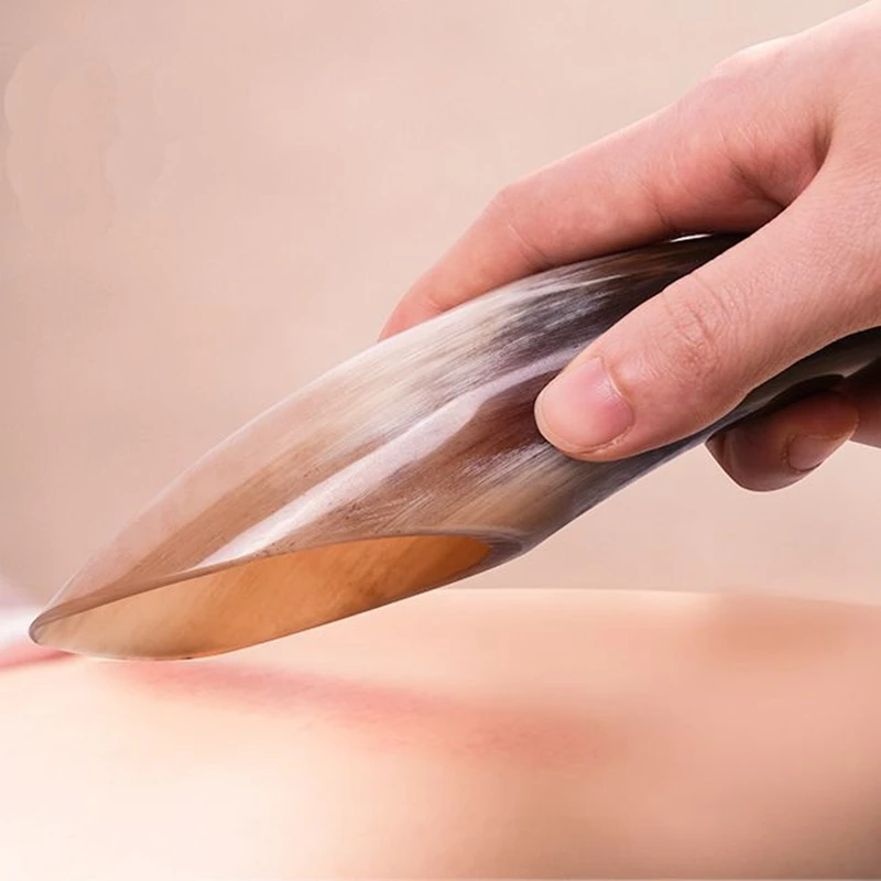 

Набор Для Массажа Гуаша из натурального рога буйвола, 10 шт., акупунктура, Спа терапия, инструмент для ухода за здоровьем, массажер гуаша