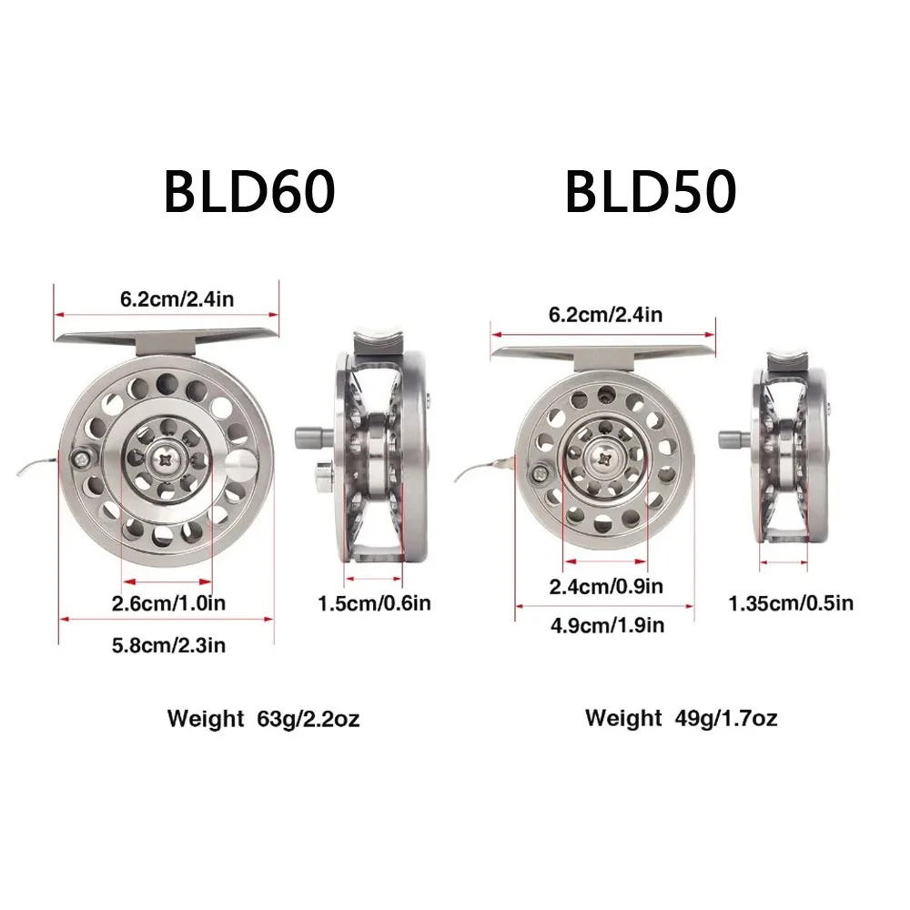 Катушка из алюминиевого сплава для ловли нахлыстом с правой ручкой