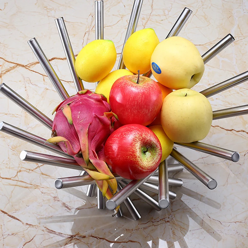 Модная креативная Фруктовая тарелка из нержавеющей стали Da Vinci корзина для