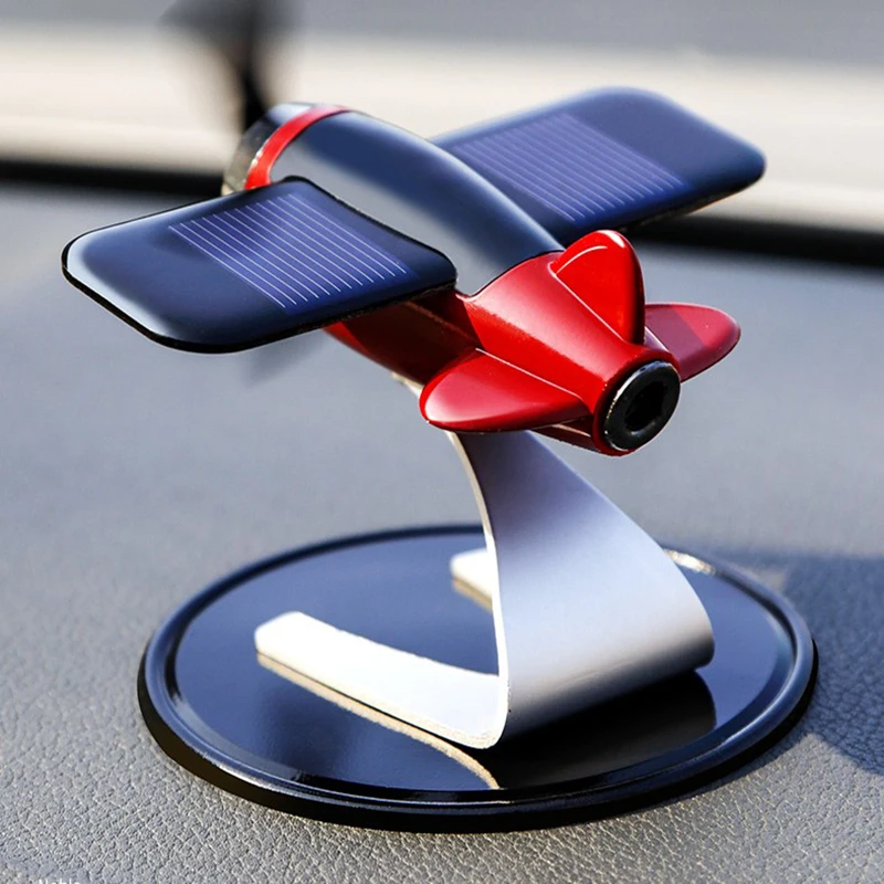 

Solar Plane Model Car Decorative Ornaments Toys