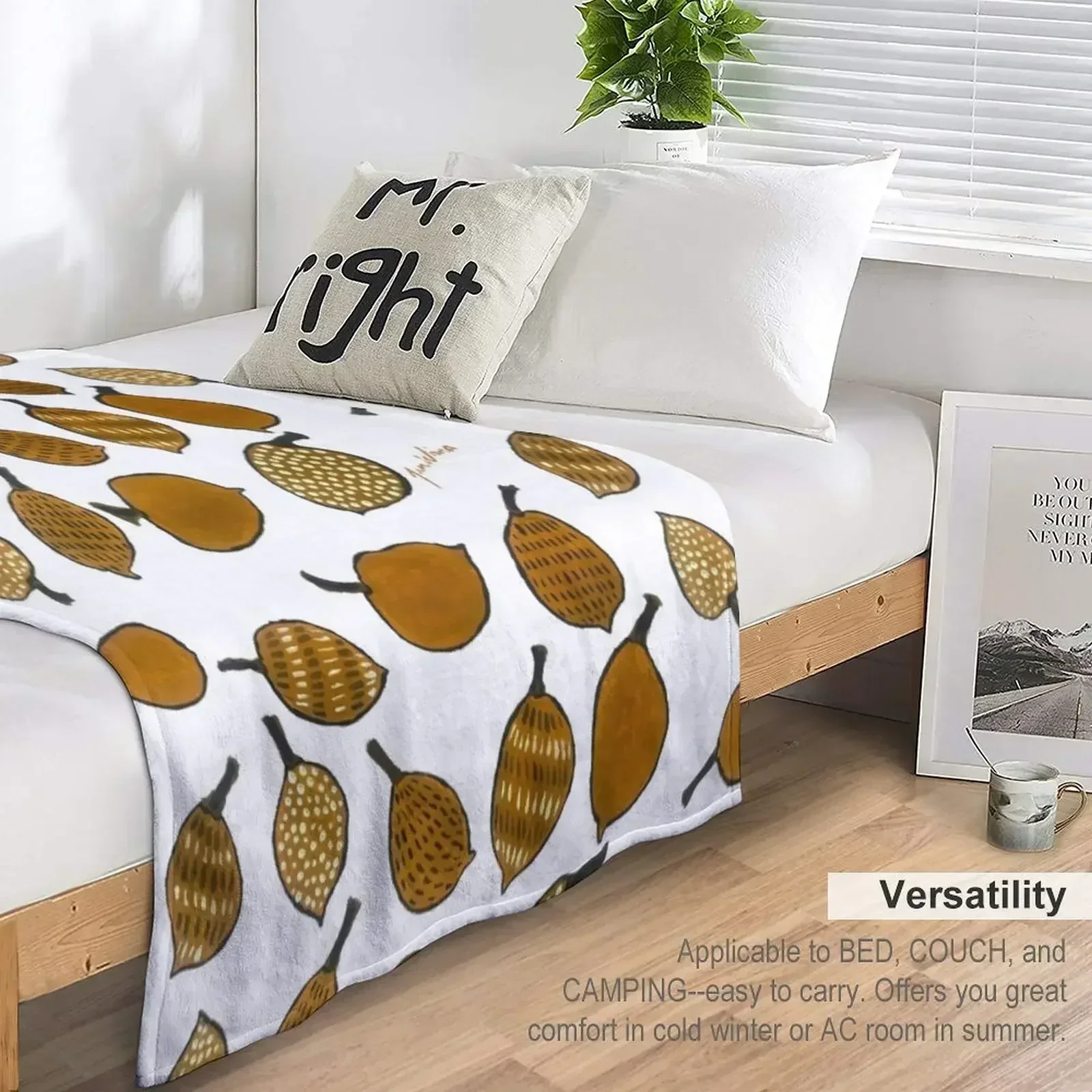 Джамлу - Орехи Boab Throw Blanket Heavy Beautifuls Мягкие одеяла и пледы Одеяла