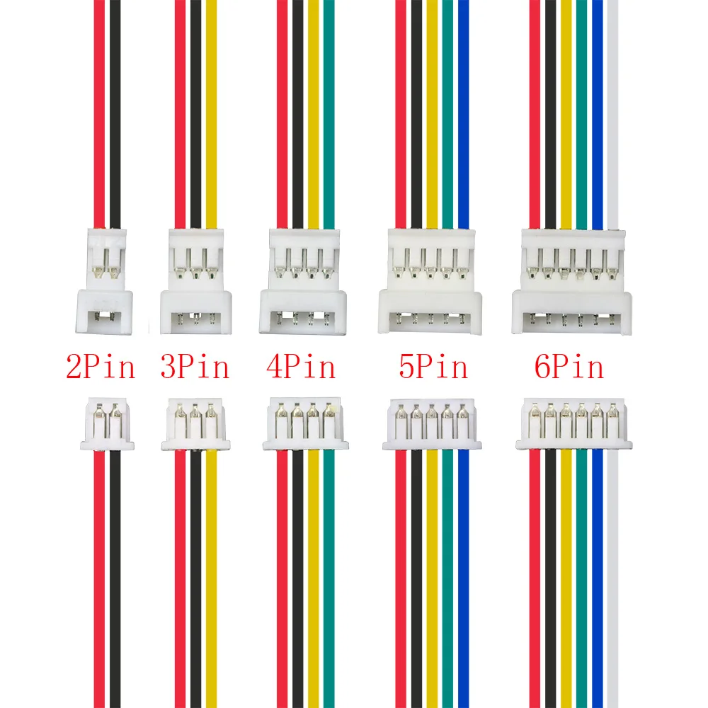 

ALLiSHOP Мини-разъемы JST 1,25 мм 2/3/4/5/6-контактные
