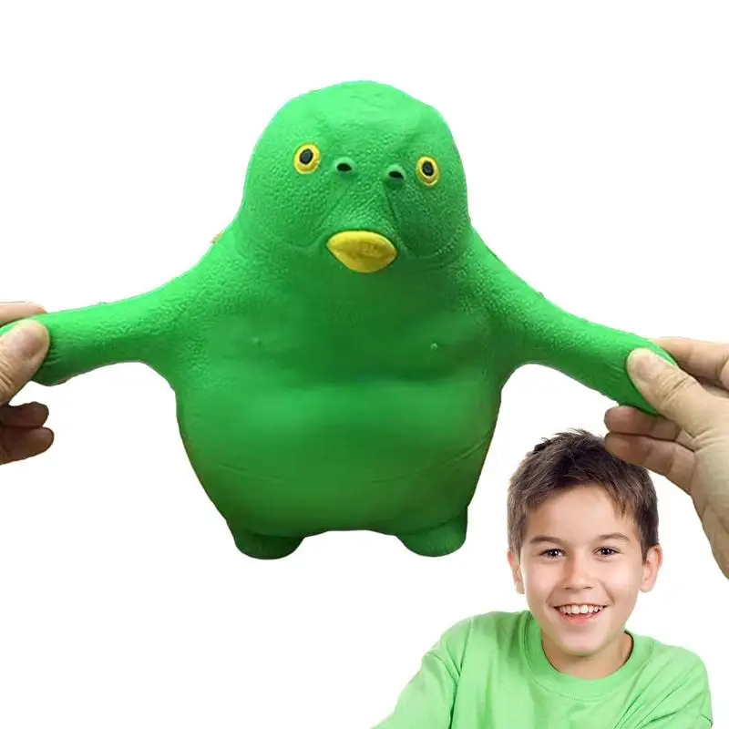 

Sensory Squeeze Toy Stretch Squeezing Green Head Fish Toys Funny Vent Toys Children's Fidget Toys Christmas Gift