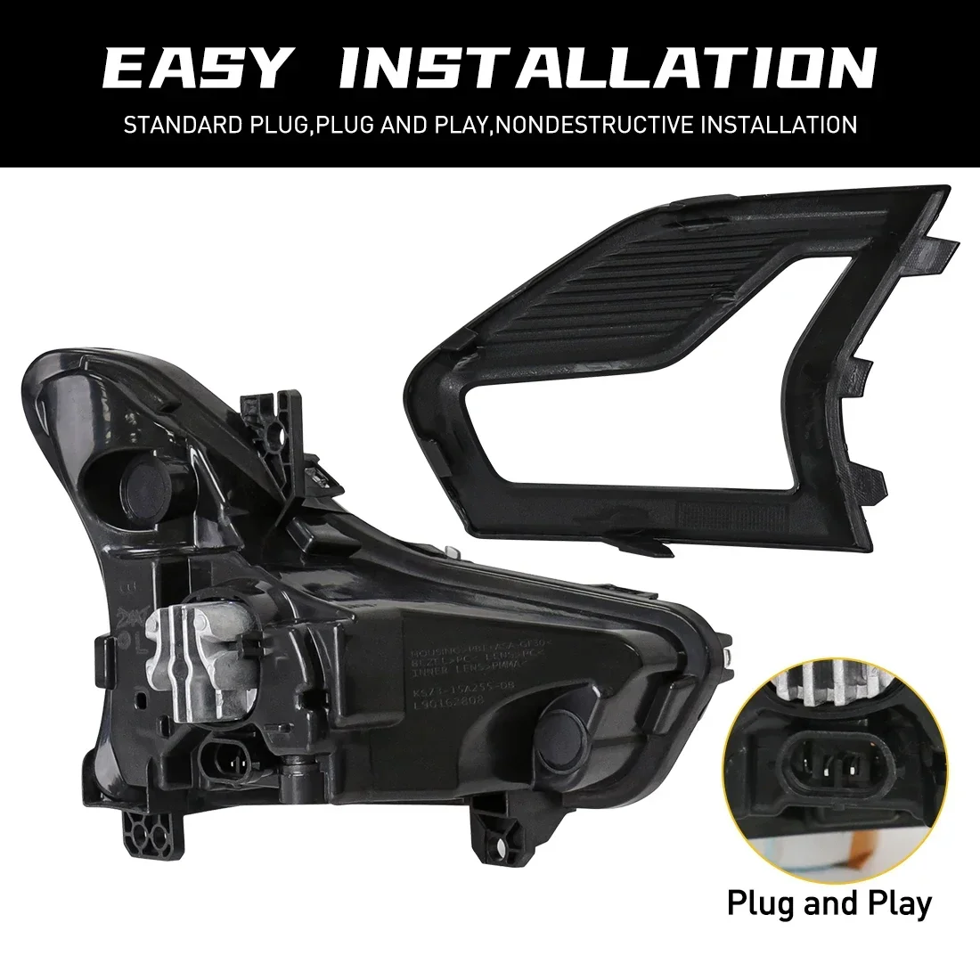 Для Ford Mondeo Fusion 2019 2020 автомобильный передний бампер в сборе DRL дневные ходовые