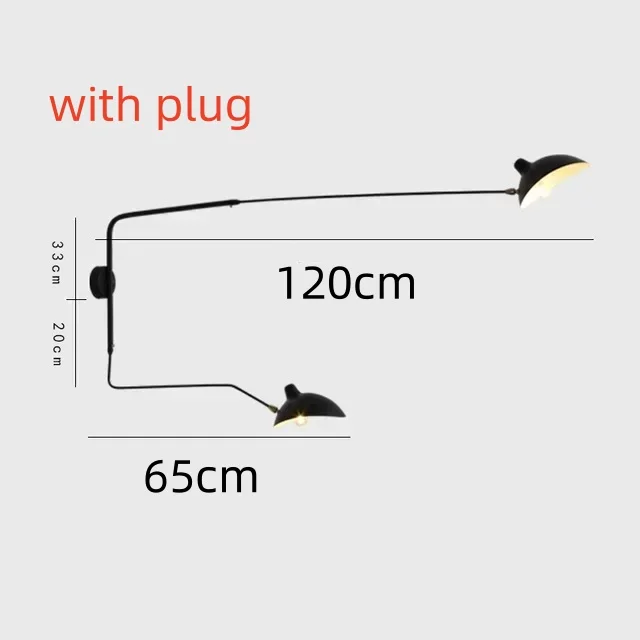 

Подвесной светильник TAONUANSHU Mouille 3/6 головок черный