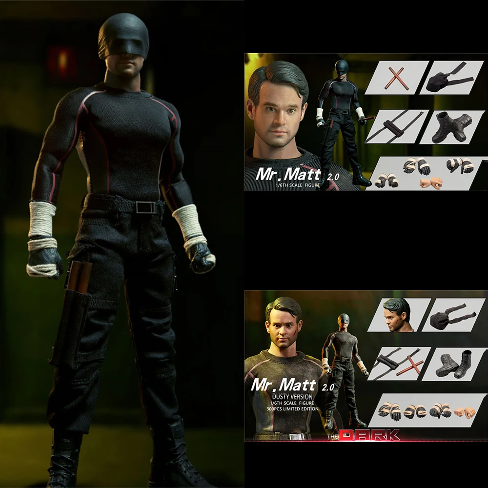 

HOT HEART FD010 1/6 Scale Dark Warrior Mr. Matt 2.0 Rescue Suit Version Figure Model 12inch Action Dolls Full Set for Collection