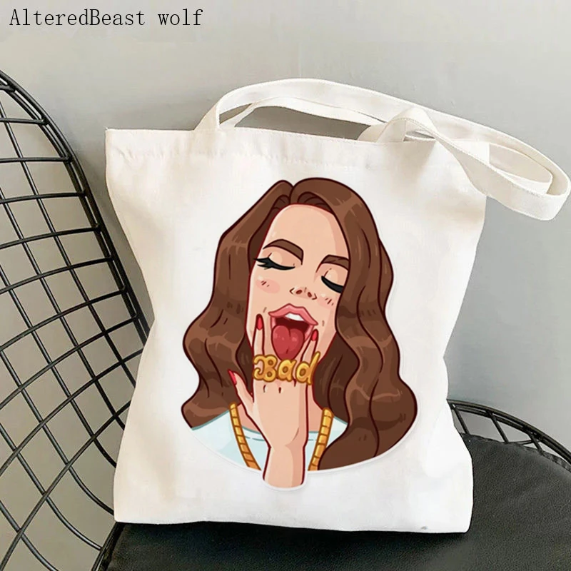 

Women handbag Tote bag Lana Del Rey Beautiful Retro Pretty Bag Harajuku Canvas Shopper teacher Bag girl Shoulder Lady Bag