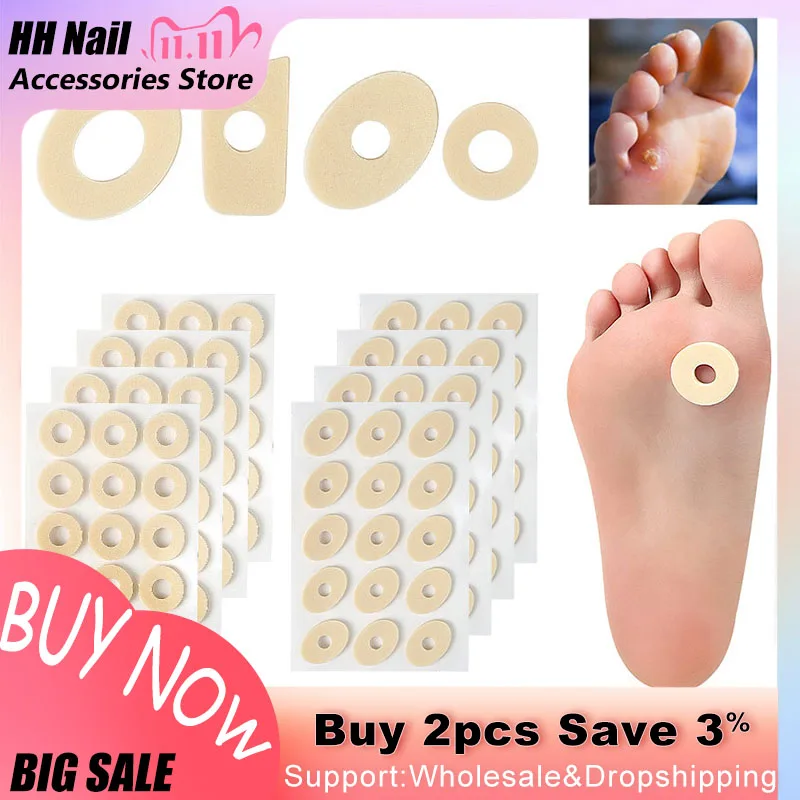 

15pcs/sheet Callus Cushions Shoes Heel Pads Relieve Pain Foot Anti-callus Protectors Latex Corn Patch Stickers Pedicure Tools