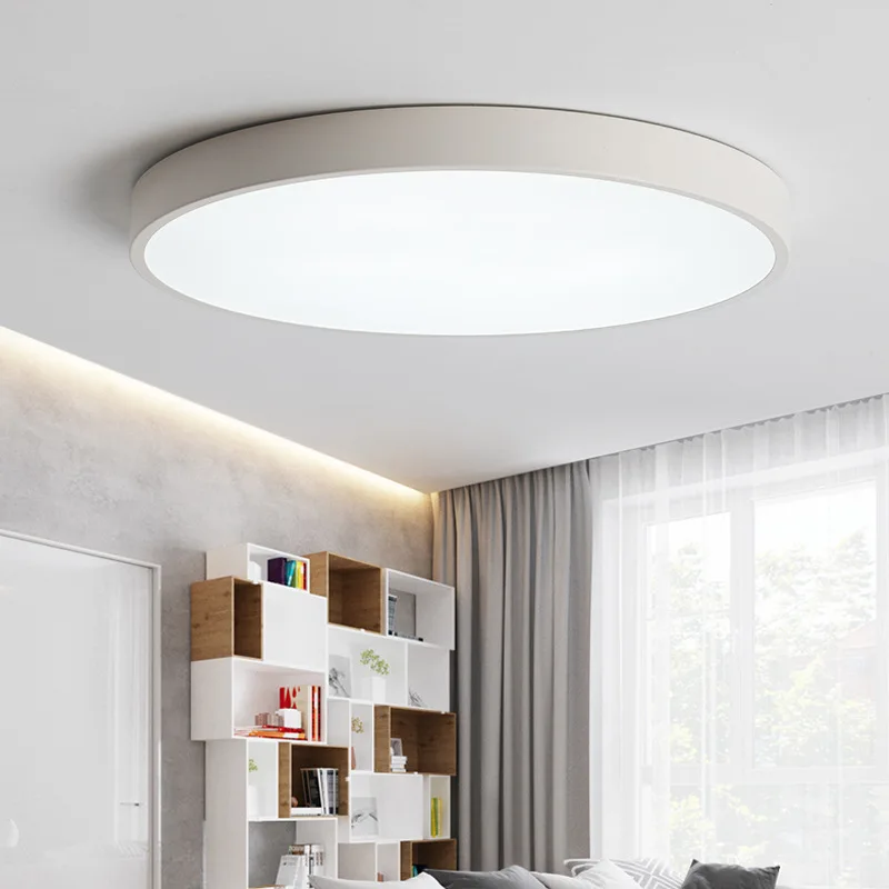 $15.14 Hot Sale Ultra-Thin 5cm LED Ceiling Lights Circular Lamps Remote Control Fixture for Balcony/ The Living Room/ Kitchen