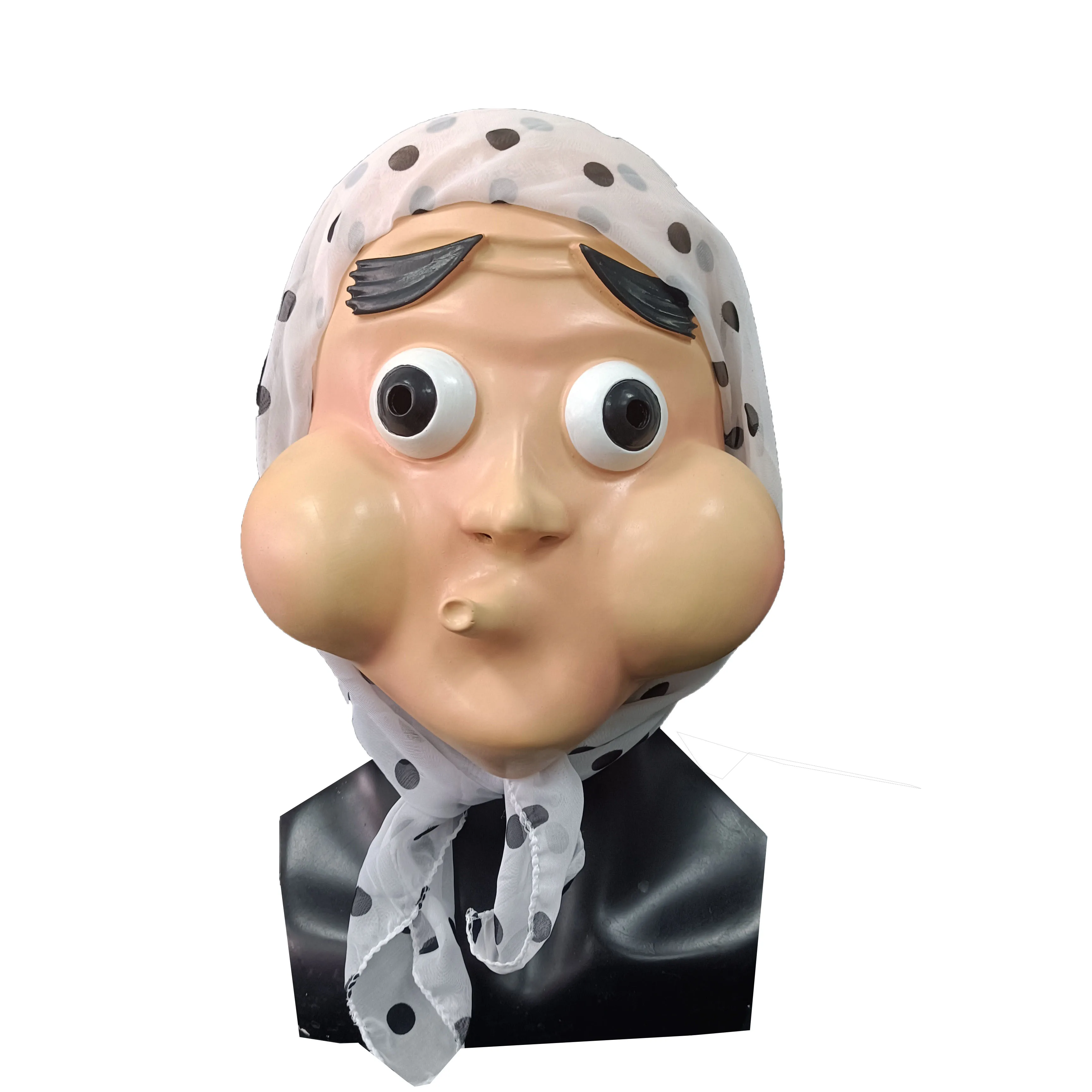 

Anime Demon Slayer Kimetsu no Yaiba Haganezuka Hotaru Funny Halloween Masquerade Latex Mask Facepiece Headgear Prop Gift