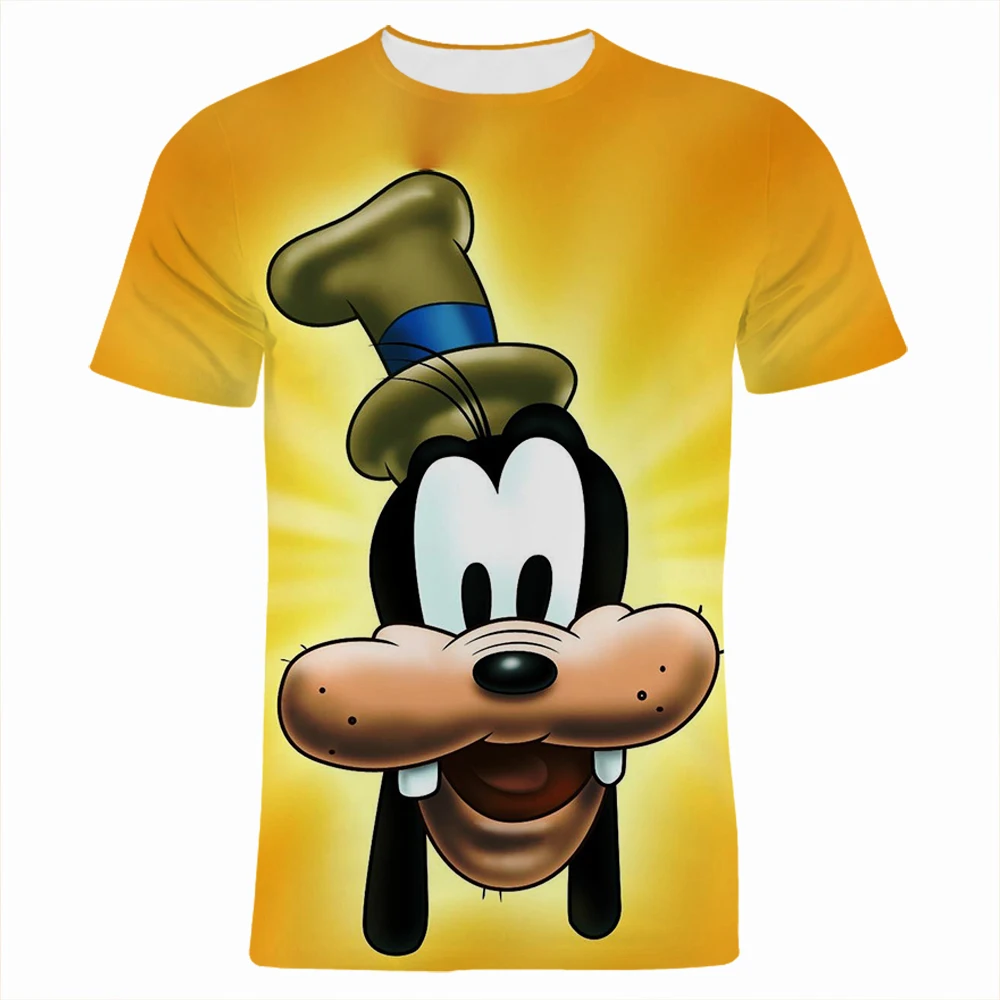 Футболка Miniso Pluto Goofy С 3d Принтом Аниме И Собакой Уличная Одежда Больших Размеров