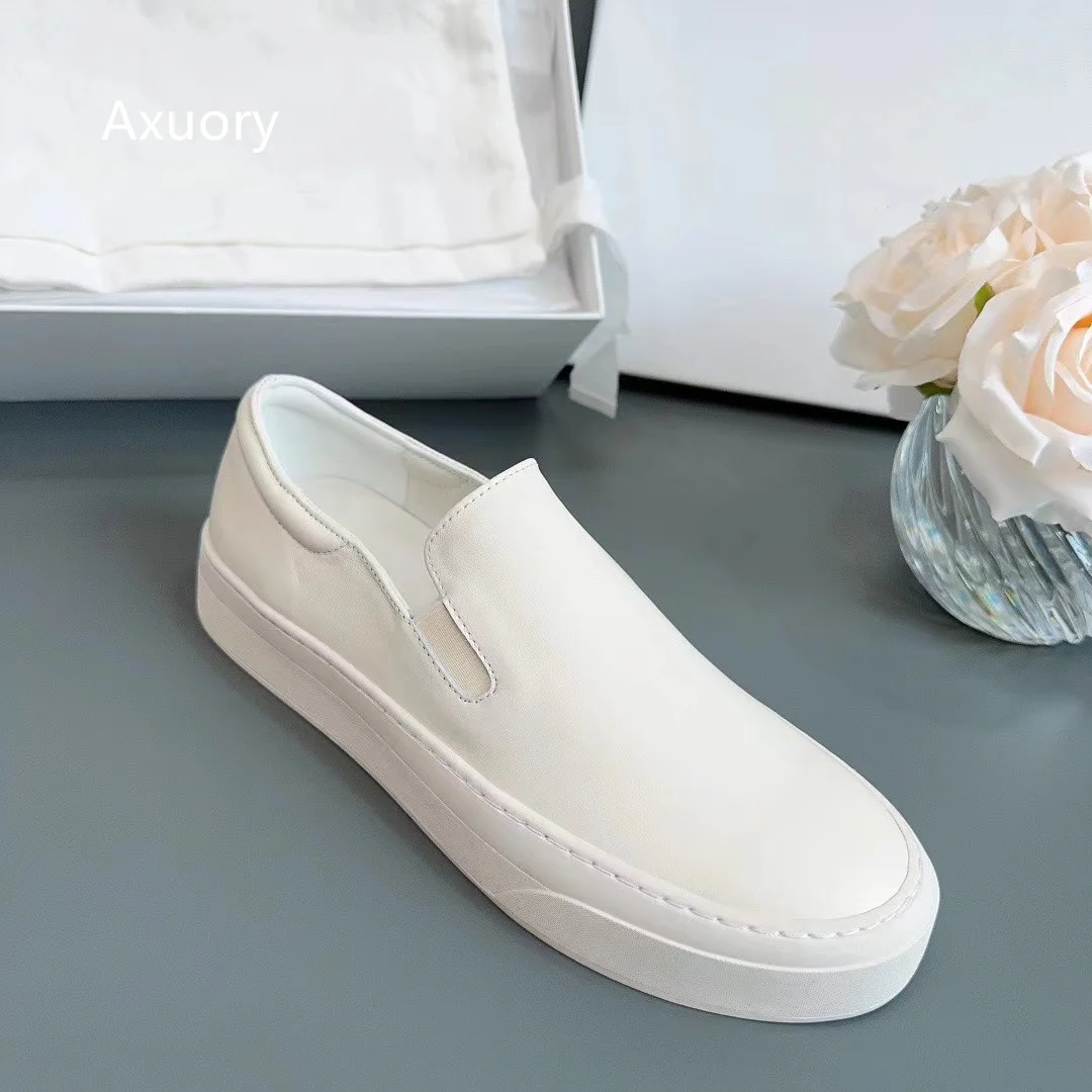 2023 Women's Flat Platform Loafer Shoe Retro Sheep Suede Material Mixed Color Thick Bottom Anti Slip