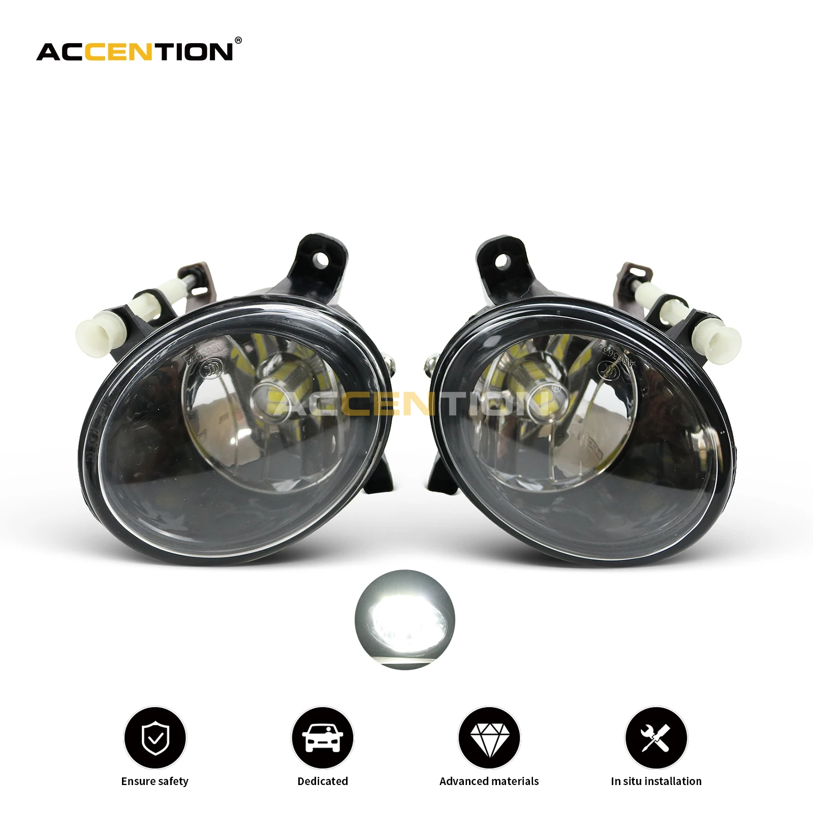 

Передсветильник светодиодная лампа 7 Вт, светодиодный тумансветильник фара для Audi Q5 2009 2010 2011 2012 2013 2014 2015 2016 2017