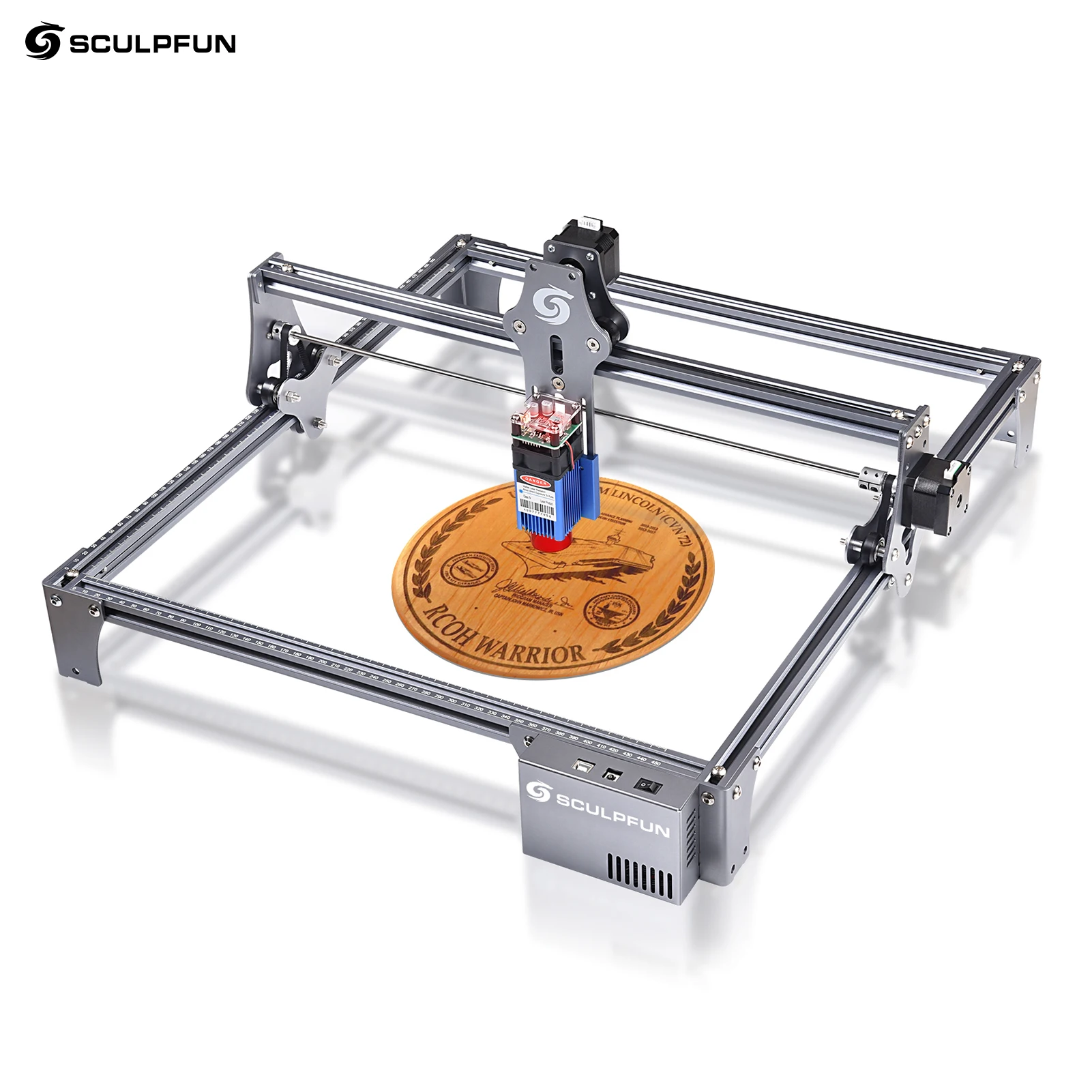 

SCULPFUN S9 Pro Laser Engraver LD+FAC Spot Ultra-thin Focus Desktop DIY Laser Engraving Cutting Machine 410x420mm Laser Cutting