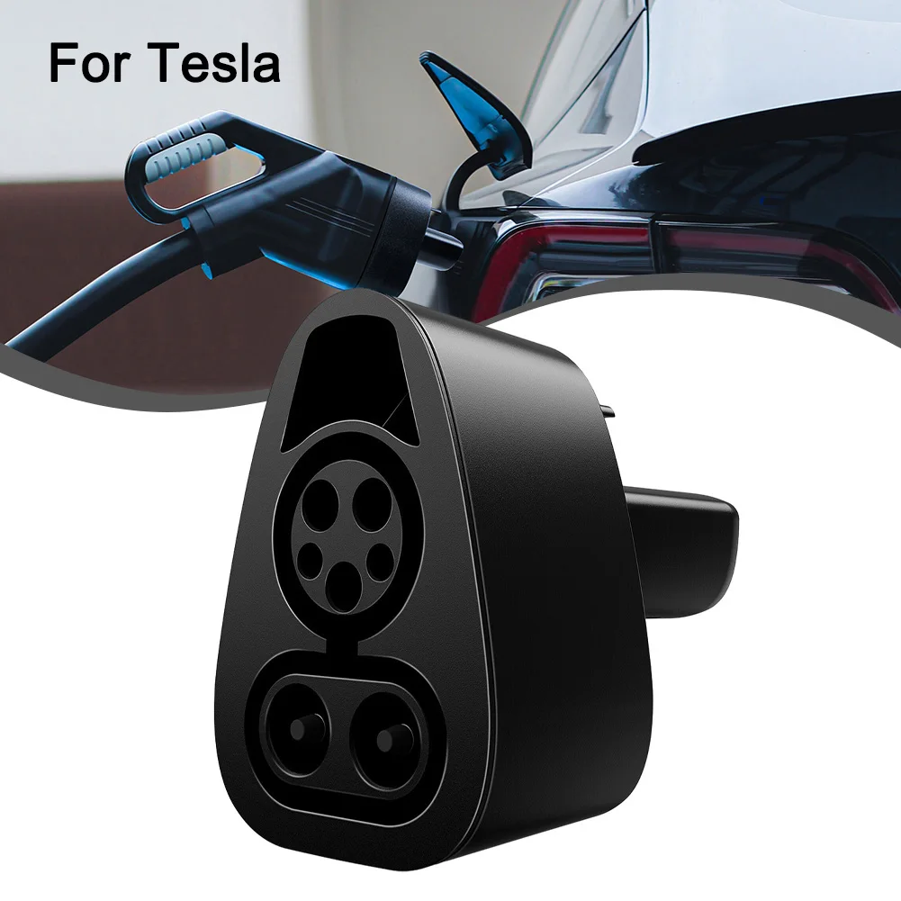 

1x CCS 1 Fast Charging Adapter For Tesla Model 3/S/X/Y Up To 250KW DC Charger Combo ABS+copper Black Charging-head Converter