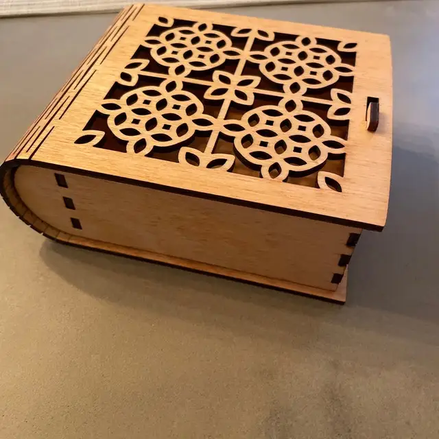 Книга Обложка коробка шаблон лазерная резка вектор DXF AI СГ PDF файлы для CNC