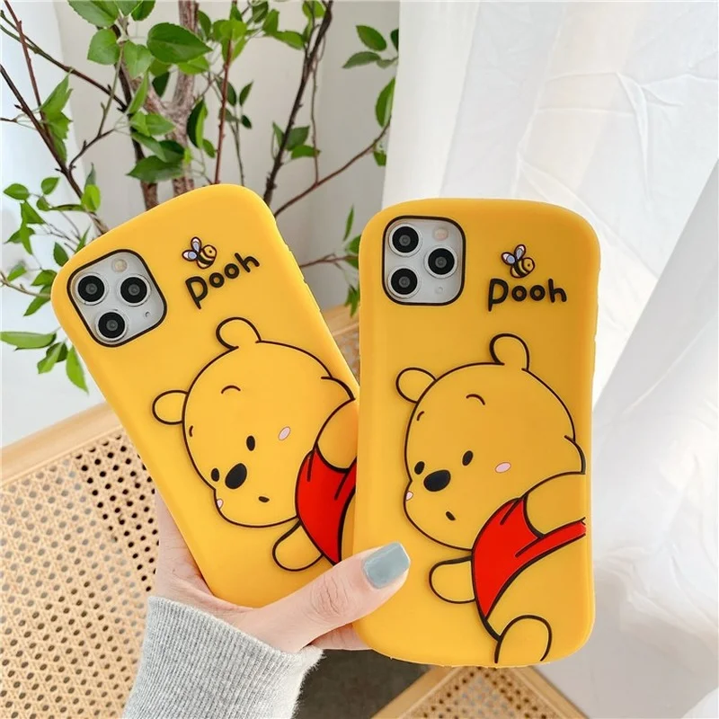

PG-DSN-139 For IPhone 7 8 Plus Cute Honey Bear Bear Cover for IPhone 11 12 13 Pro X XR XS Max Mini SE Shockproof Phone Case