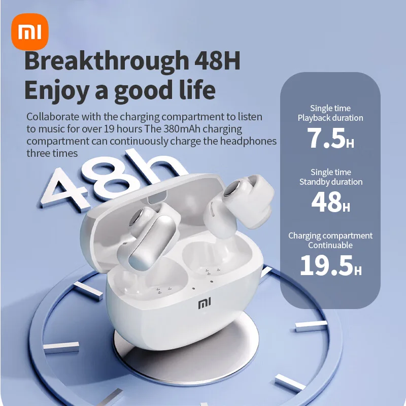 Bluetooth-наушники XIAOMI V12 водонепроницаемые с микрофоном и поддержкой Bluetooth 5 3