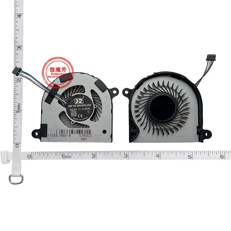 Новый кулер для охлаждения процессора для DELL Latitude 7480 E7490 E7480 P73G 7490, вентилятор для ноутбука 02T9GV